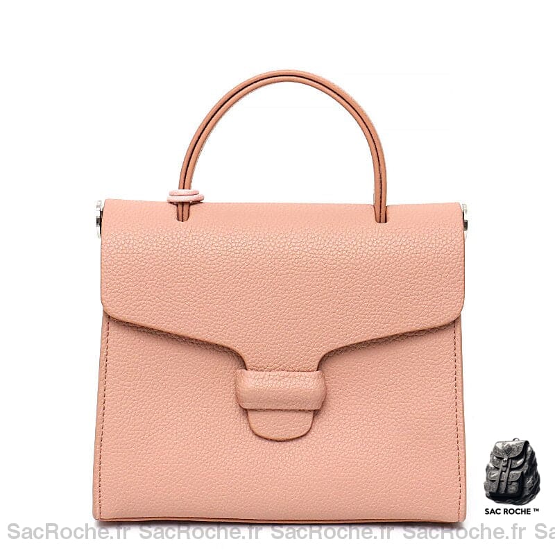 Sac Main Femme Couleur Pastel Rose À