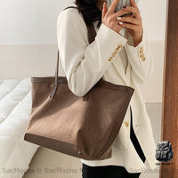 Sac main femme cours - modèle Brun - Sac Roche ™