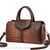 Sac Main Femme Crocodile - modèle Marron / 30cm - Sac Roche ™