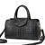Sac Main Femme Crocodile - modèle Noir / 30cm - Sac Roche ™