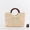 Sac Main Femme Cuir Artisanal Beige À