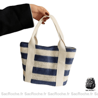 Sac Main Femme Cuir Artisanal Bleu À