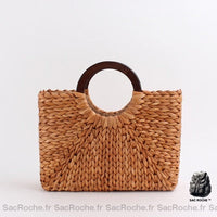 Sac Main Femme Cuir Artisanal - modèle Marron - Sac Roche ™