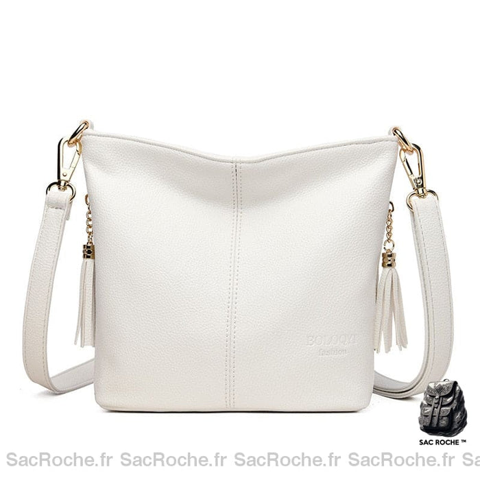 Sac Main Femme Cuir Blanc Blanc À Main Femme