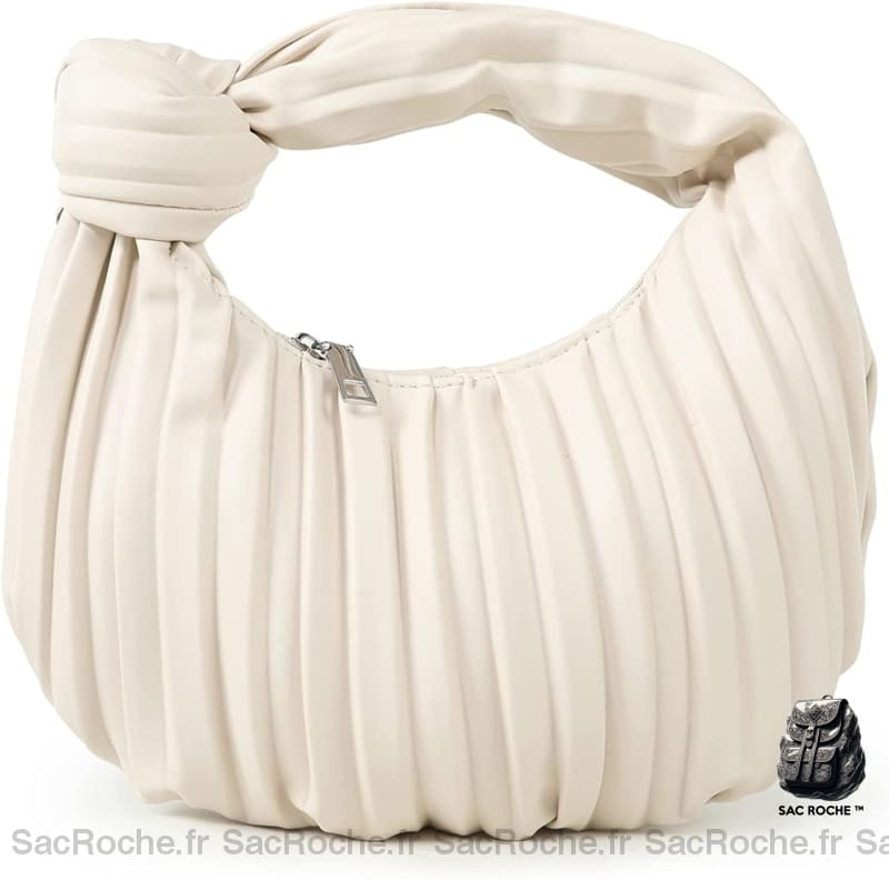 Sac Main Femme Cuir Blanc À