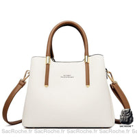 Sac Main Femme Cuir Blanc - Sac Roche ™