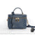 Sac Main Femme Cuir Bleu Marine - modèle Autruche - Sac Roche ™