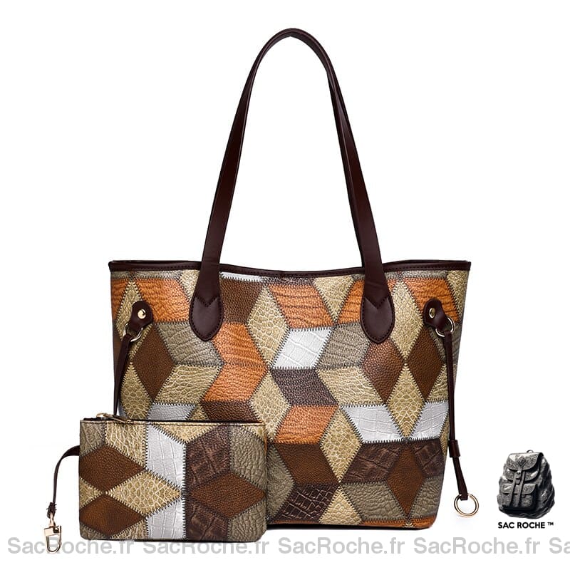 Sac Main Femme Cuir Couleurs Variées 2 / 30X26X19Cm À