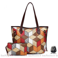 Sac Main Femme Cuir Couleurs Variées 3 / 30X26X19Cm À