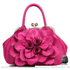 Sac Main Femme Cuir Élégant Fuchsia À