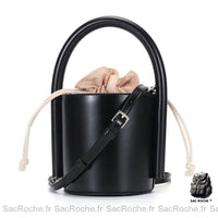 Sac Main Femme Cuir Élégant Noir À