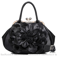 Sac Main Femme Cuir Élégant Noir À