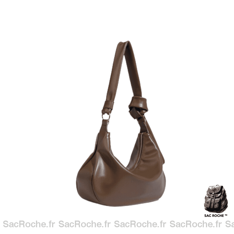 Sac Main Femme Cuir Épaule Café / 23X11.5X19Cm À