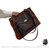 Sac Main Femme Cuir Épaule Café / 34X9X14Cm À