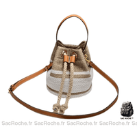 Sac Main Femme Cuir - modèle Kaki / 17x17x19 cm - Sac Roche ™