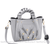 Sac Main Femme Cuir Luxe - modèle Gris / 22x20x12cm - Sac Roche ™