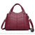 Sac Main Femme Cuir Multi Compartiments Spacieux - modèle Rouge - Sac Roche ™
