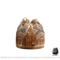 Sac Main Femme Cuir Naturel - modèle Marron / 22x24x18cm - Sac Roche ™