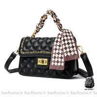 Sac Main Femme Cuir Noir - Sac Roche ™