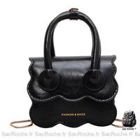 Sac Main Femme Cuir Noir - modèle Noir - Sac Roche ™