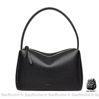 Sac Main Femme Cuir Pas Cher - modèle Noir / 28x19x7cm - Sac Roche ™