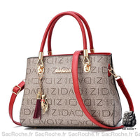 Sac main femme cuir petit - modèle Rouge - Sac Roche ™