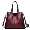 Sac Main Femme Cuir Rouge Burgundy Bordeaux / 33X14X30Cm À