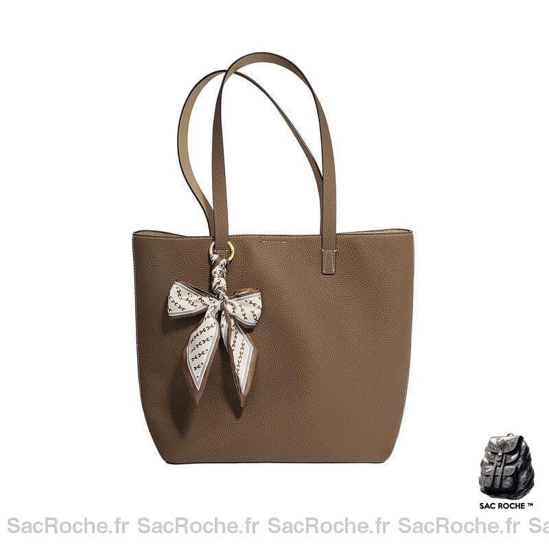 Sac Main Femme Cuir Simili Gray À