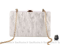 Sac Main Femme Cuir Solide - modèle Blanc - Sac Roche ™