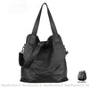 Sac Main Femme Cuir Souple Noir / 37 X 18 40Cm À