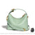Sac Main Femme Cuir Souple - modèle Vert clair / 18x12x16cm - Sac Roche ™