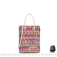 Sac Main Femme Cuir Synthétique - modèle Multicolor - Sac Roche ™