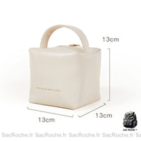 Sac Main Femme Cuir Tendance - modèle Blanc - Sac Roche ™