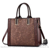 Sac Main Femme Cuir Tendance Chocolat / 33Cm À
