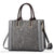 Sac Main Femme Cuir Tendance - modèle Gris / 33cm - Sac Roche ™