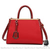 Sac Main Femme Cuir Tendance Rouge À
