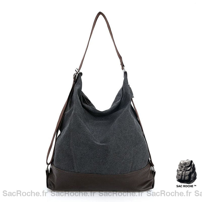 Sac Main Femme Cuir Toile À