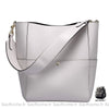 Sac Main Femme Cuir Véritable Blanc / 25X31X15.5Cm À