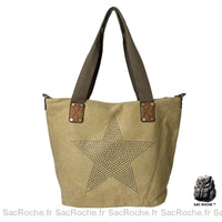 Sac Main Femme Cuir - modèle Vert kaki - Sac Roche ™