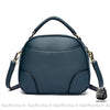 Sac Main Femme Double Compartiment Bleu Foncé À