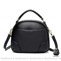 Sac Main Femme Double Compartiment - modèle Noir - Sac Roche ™