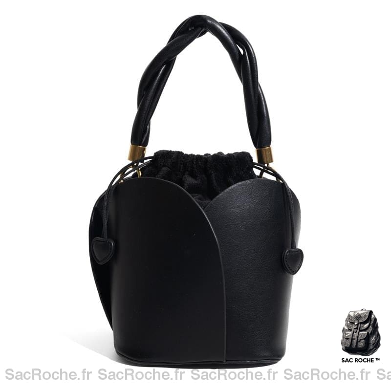 Sac Main Femme Élégant 60 Noir / 15X16X14Cm À