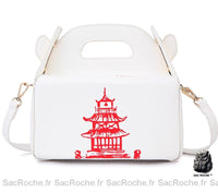 Sac Main Femme Élégant Chine - modèle Blanc / 25.5x11x24 cm - Sac Roche ™