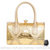 Sac Main Femme Élégant - modèle Doré / 23x14x14cm - Sac Roche ™