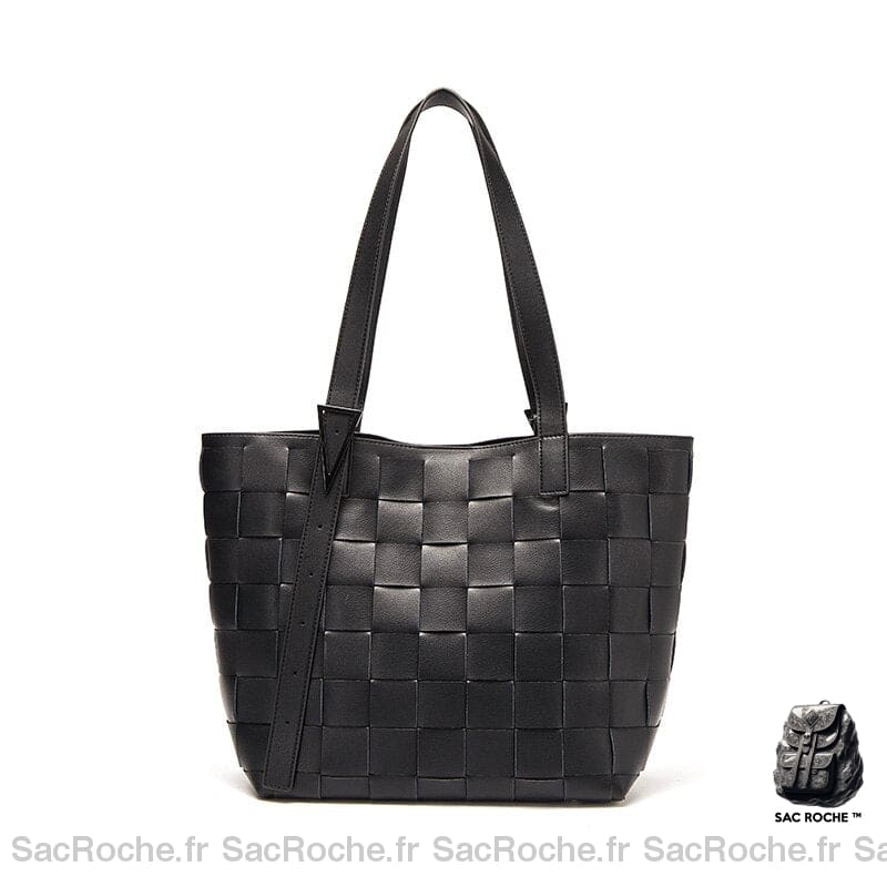 Sac Main Femme Elégant Et Spacieux Noir / 40 X 14 88Cm À