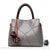Sac Main Femme Élégant - modèle Gris / 27cmx12cmx24cm - Sac Roche ™