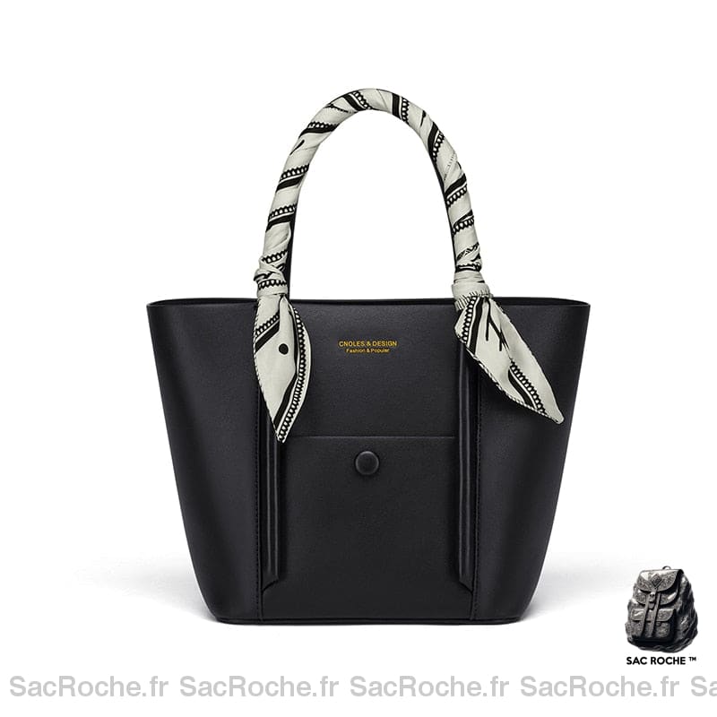 Sac Main Femme Élégant Noir À