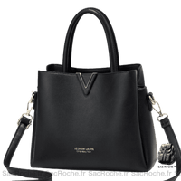 Sac main femme élégant - modèle Noir - Sac Roche ™