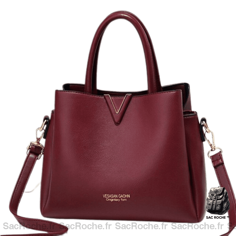 Sac Main Femme Élégant Rouge À Main Femme