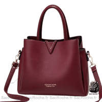 Sac main femme élégant - modèle Rouge - Sac Roche ™